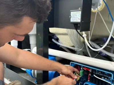 Blue Ridge electrician tracing an electrical fault on a callout